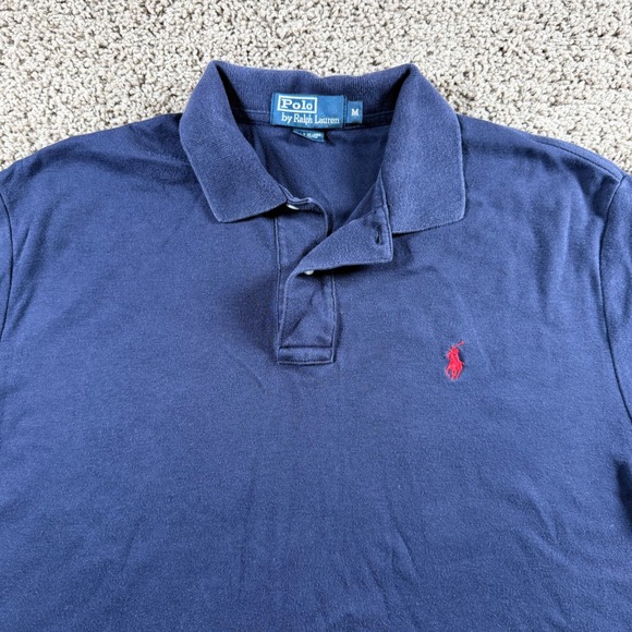 Polo Ralph Lauren Other - Polo Ralph Lauren Mens Navy Blue Short Sleeve Cotton Shirt Medium preppy golf